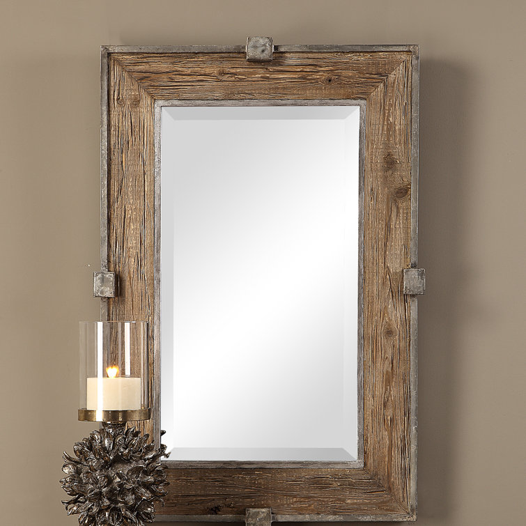 Birch Lane Caney Rectangle Wood Wall Mirror & Reviews Wayfair Canada